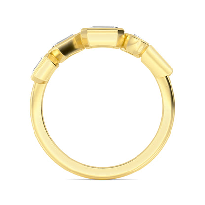 Yellow Gold / Liora Diamond Wedding Band