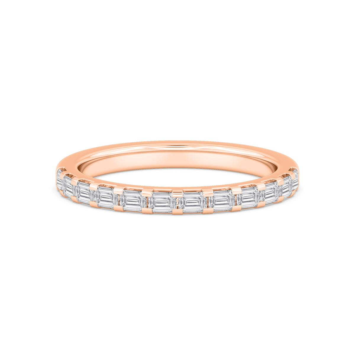 Rose Gold / Indira Diamond Wedding Band