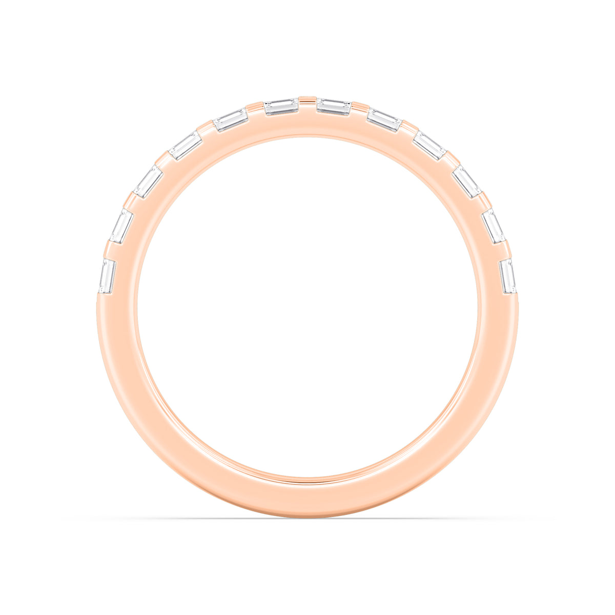 Rose Gold / Indira Diamond Wedding Band