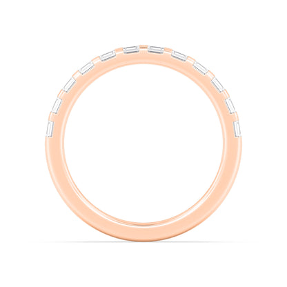 Rose Gold / Indira Diamond Wedding Band