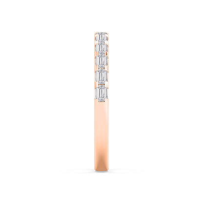 Rose Gold / Indira Diamond Wedding Band