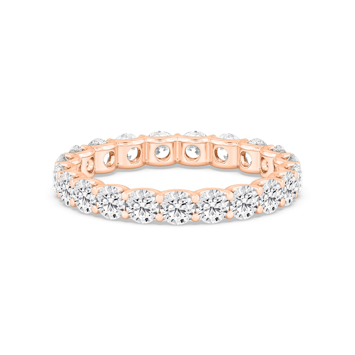 Rose Gold / Marigold Eternity Wedding Band