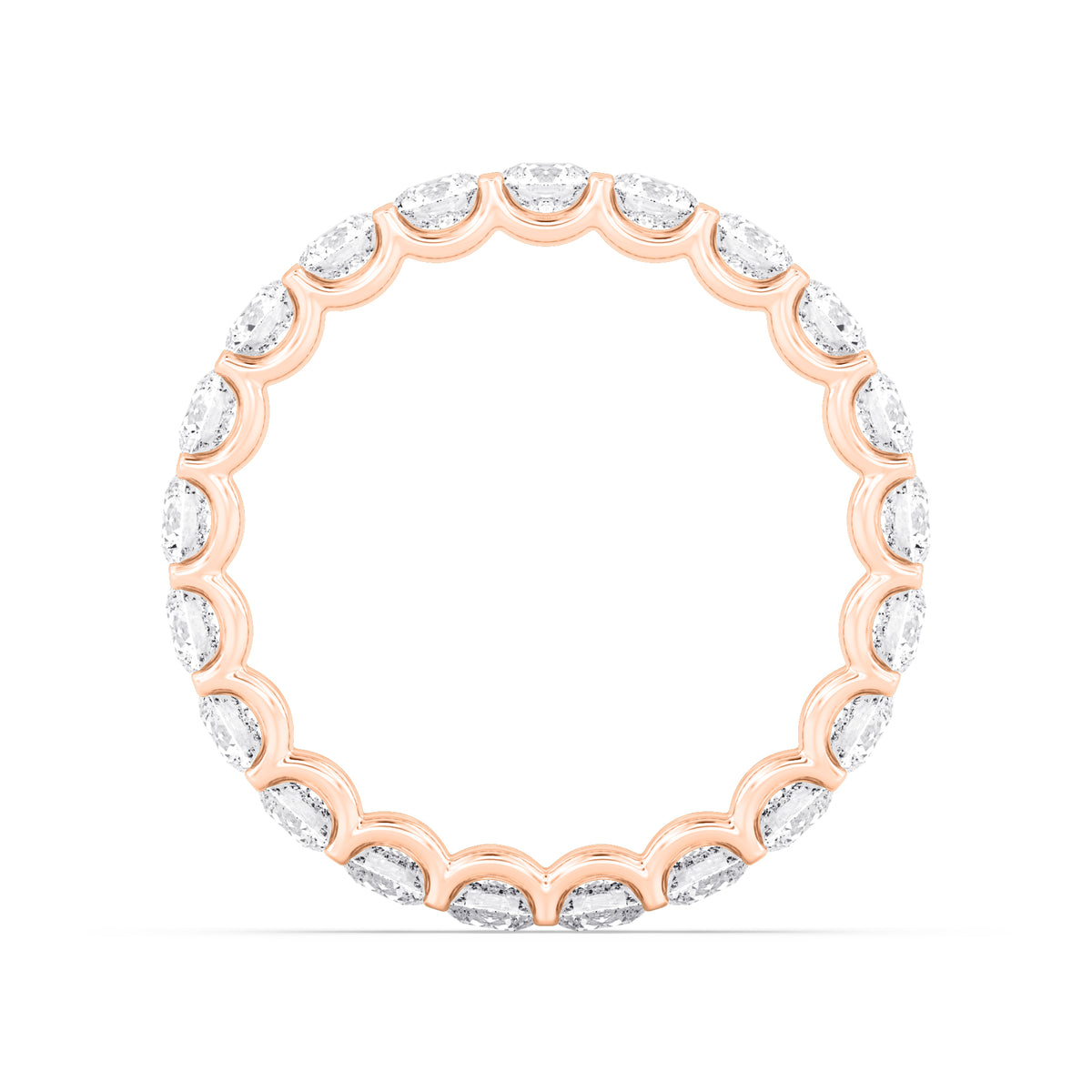 Rose Gold / Marigold Eternity Wedding Band