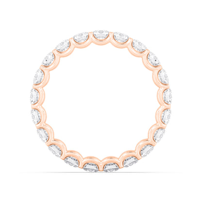 Rose Gold / Marigold Eternity Wedding Band