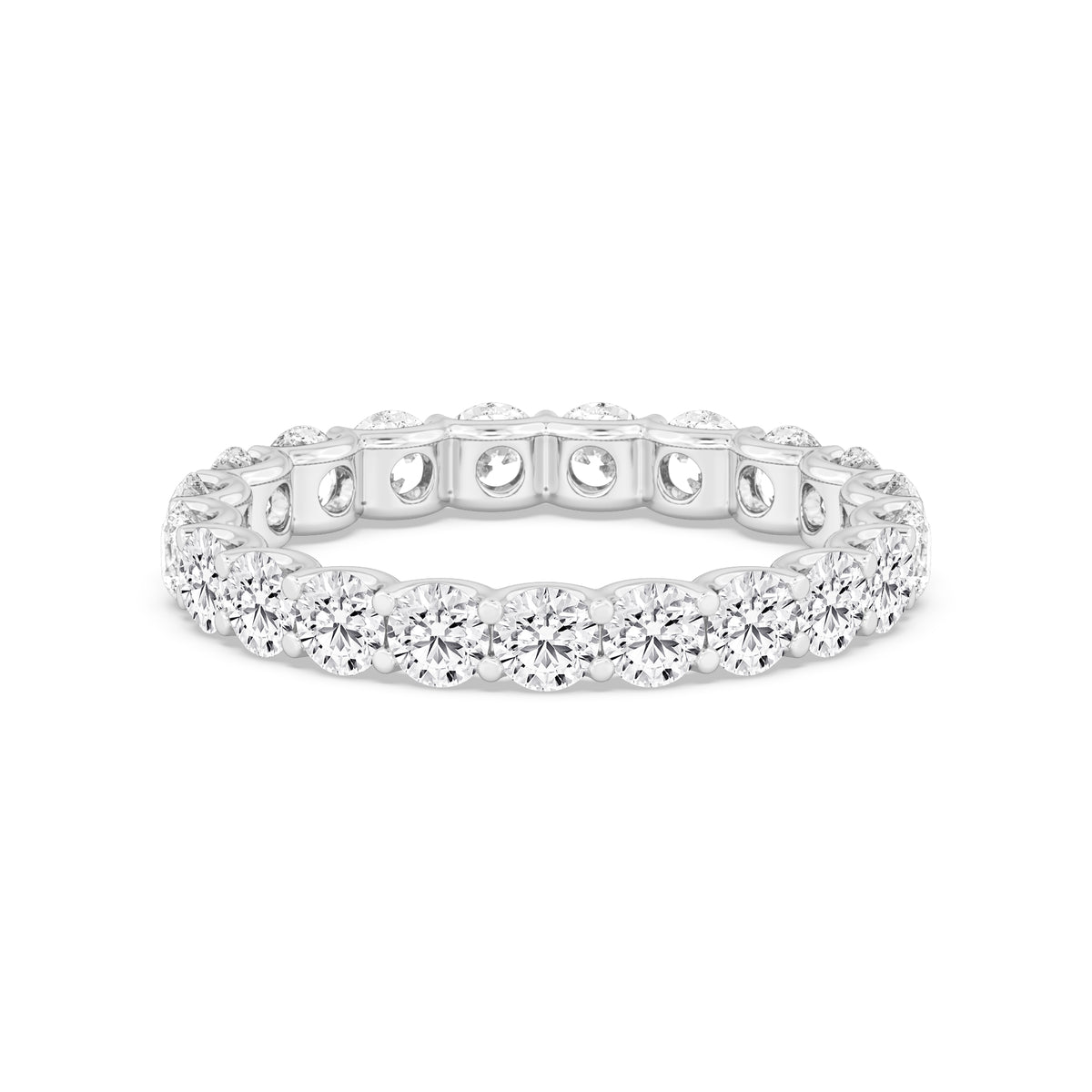 White Gold / Marigold Eternity Wedding Band