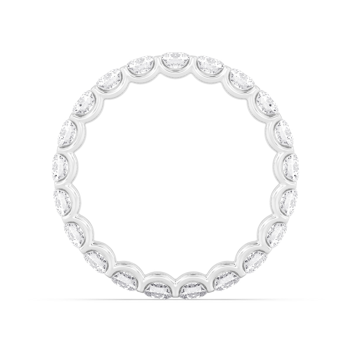 White Gold / Marigold Eternity Wedding Band