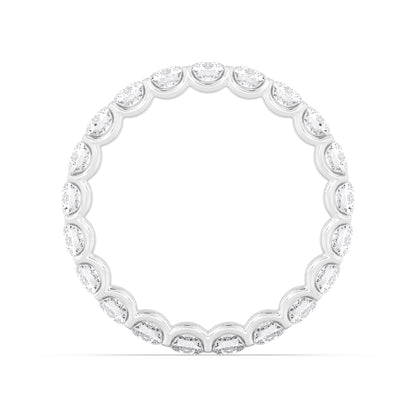 White Gold / Marigold Eternity Wedding Band