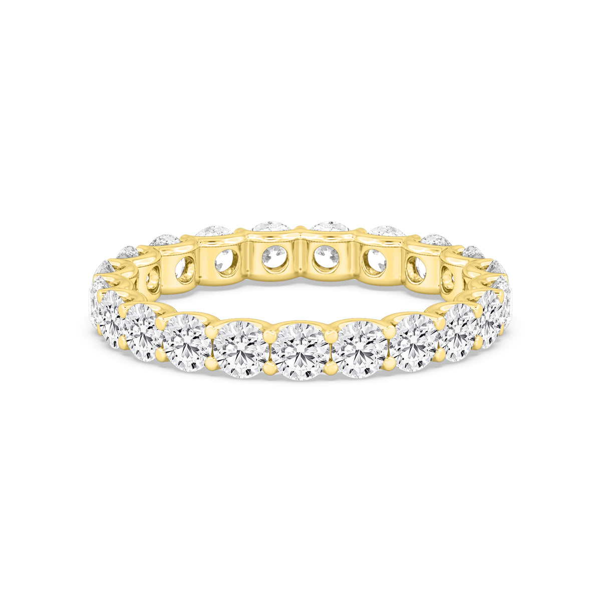 Yellow Gold / Marigold Eternity Wedding Band