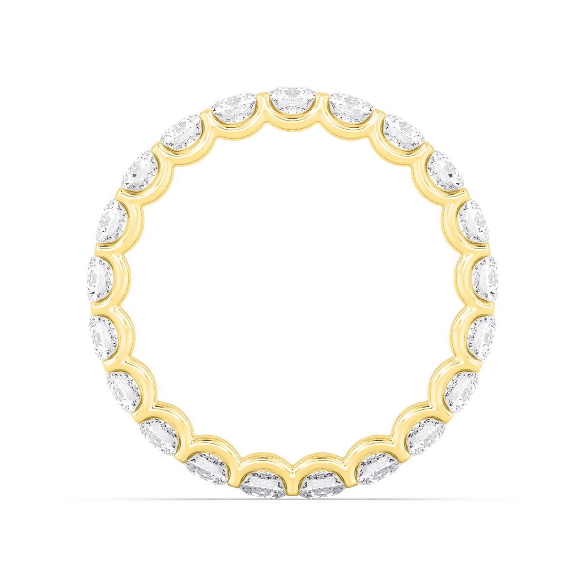 Yellow Gold / Marigold Eternity Wedding Band