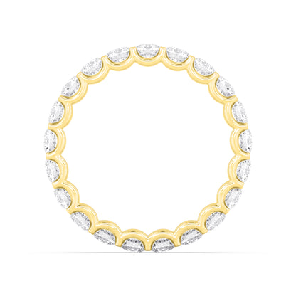 Yellow Gold / Marigold Eternity Wedding Band