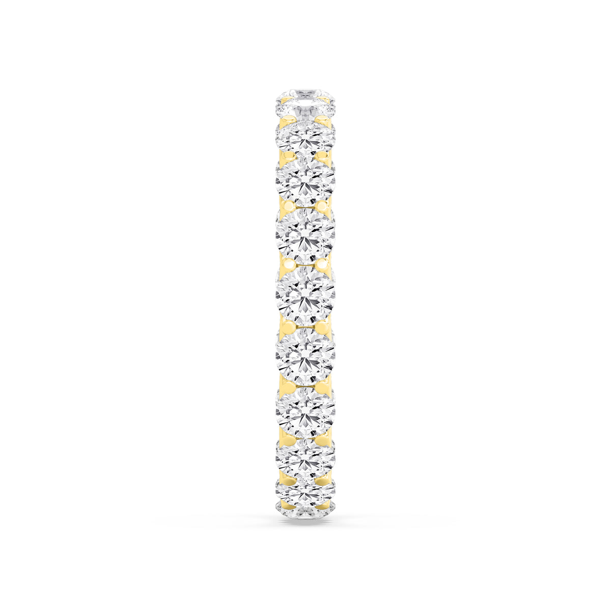 Yellow Gold / Marigold Eternity Wedding Band