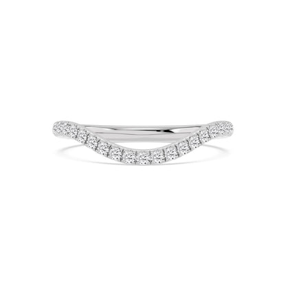 White Gold / Harper Curve Wedding Band