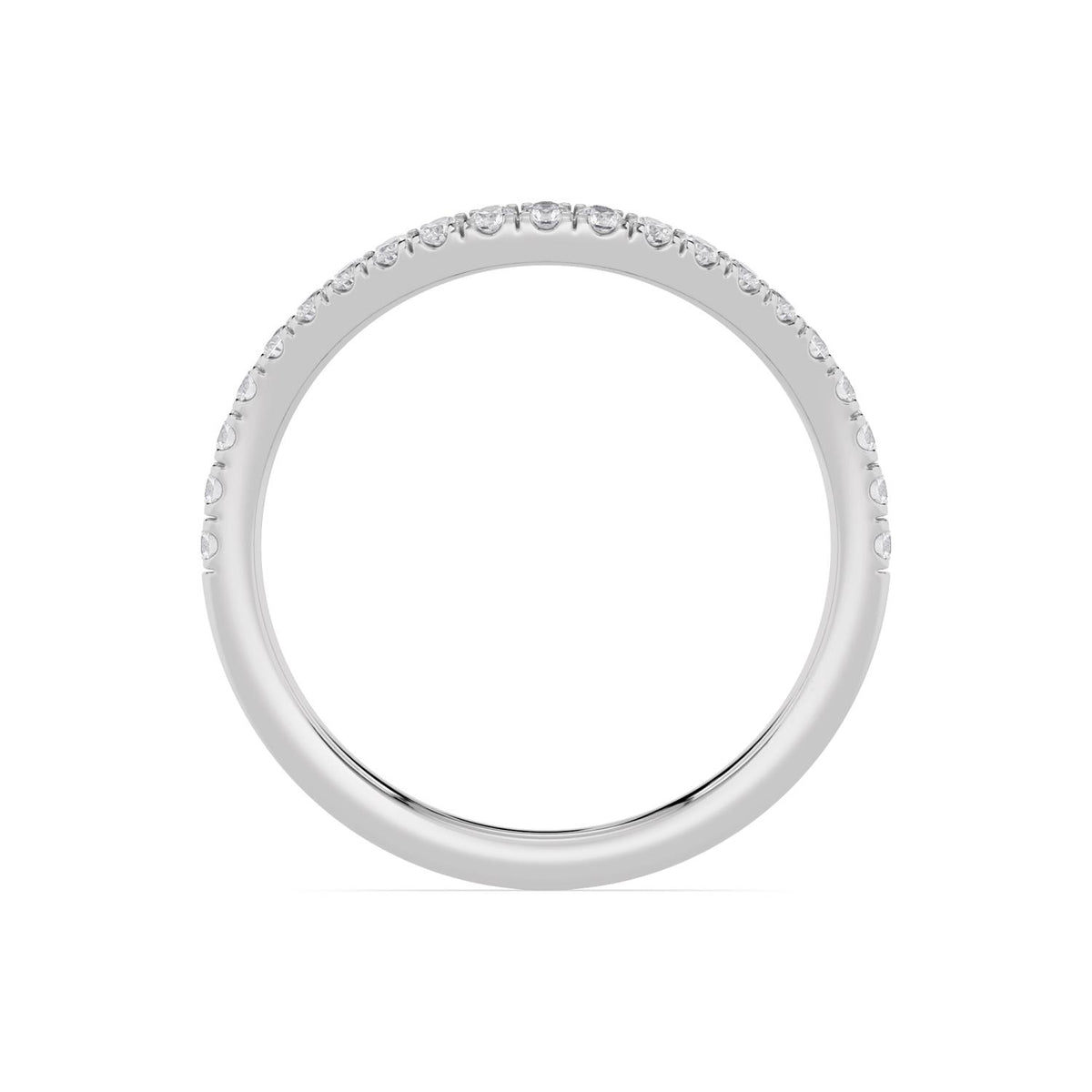 White Gold / Harper Curve Wedding Band