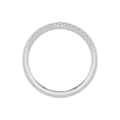 White Gold / Harper Curve Wedding Band