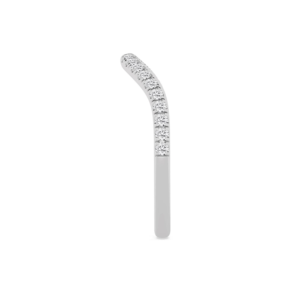 White Gold / Harper Curve Wedding Band