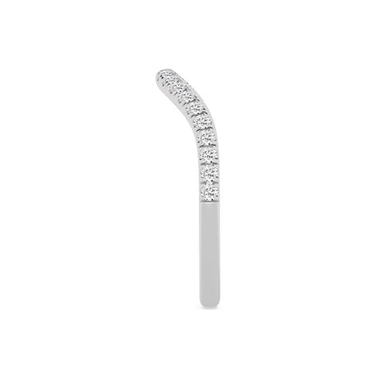 White Gold / Harper Curve Wedding Band