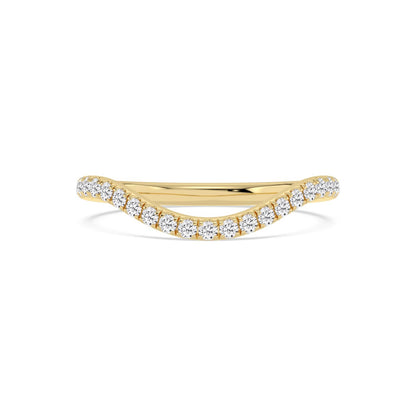 Yellow Gold / Harper Curve Wedding Band