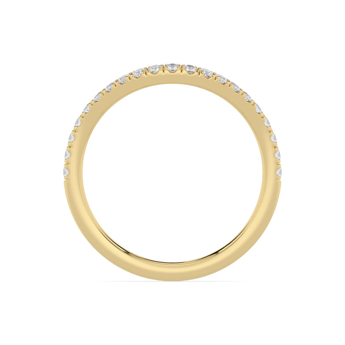 Yellow Gold / Harper Curve Wedding Band