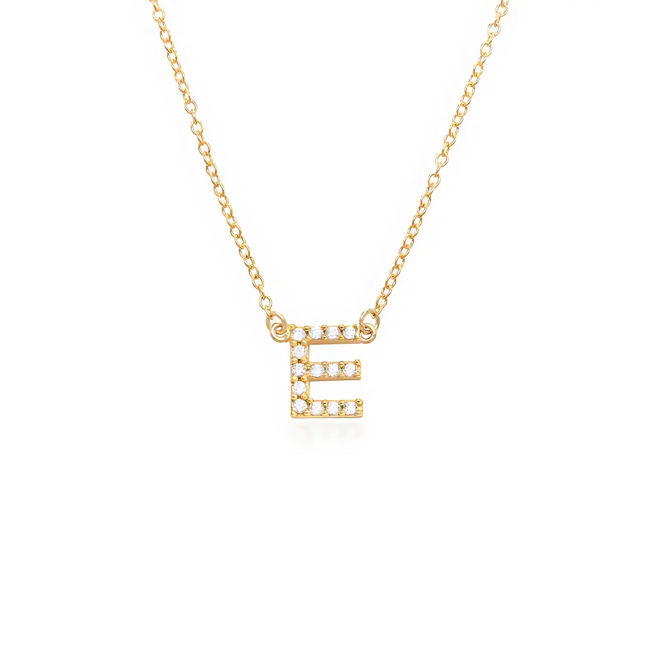 Alina Initial with Diamonds Necklace