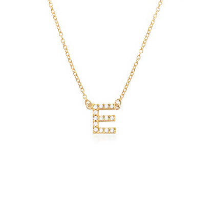 Fiona Initial with Diamonds Necklace