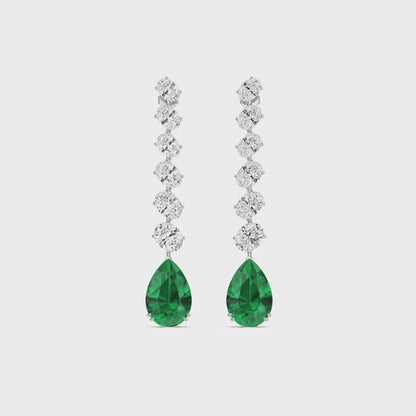 White Gold / 32.03ct Lab Grown Diamond Earrings