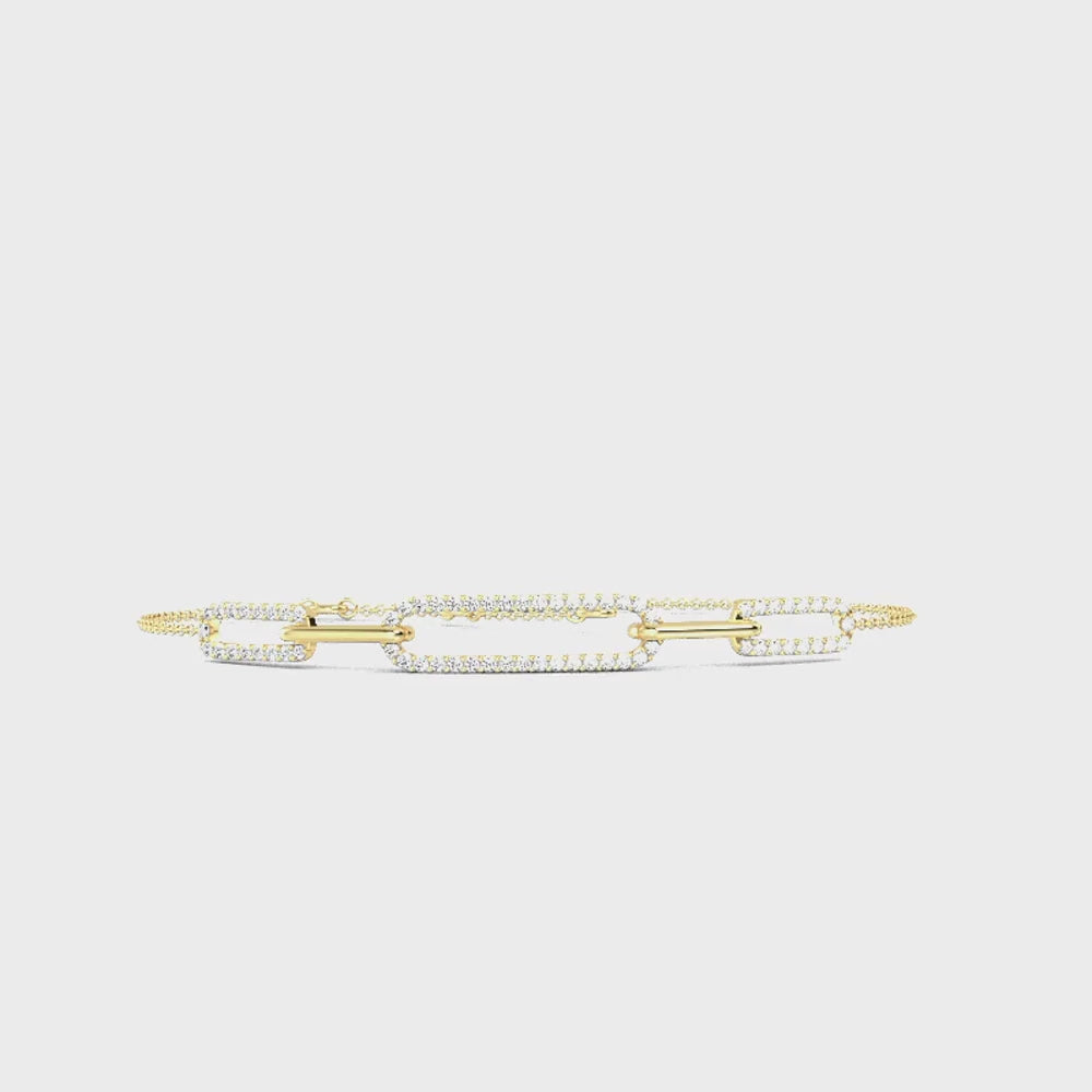 Yellow Gold / 0.32ct Lab Grown Diamond Bracelet
