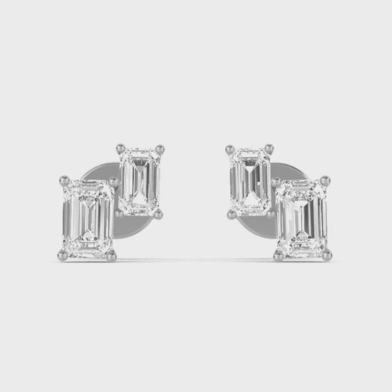 White Gold / 1.74ct Lab Grown Diamond Earrings