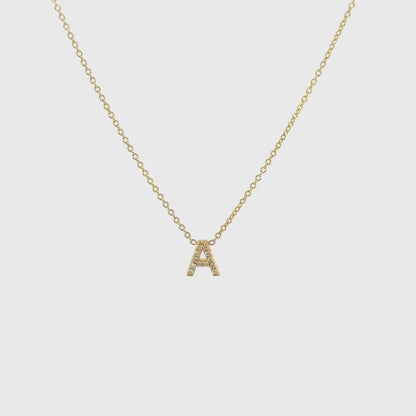 Alina Initial with Diamonds Necklace